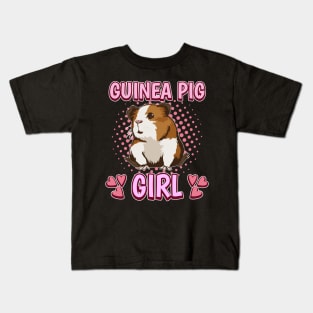 Guinea Pig Girl Kids T-Shirt